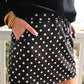 After Dark Polka Dot Skort