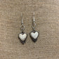 Faux Stone Heart Dangle Earrings