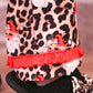 Santa Safari Chic Ruffle Pajama Set