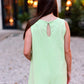 Effortless Mineral Wash Romper - Lime