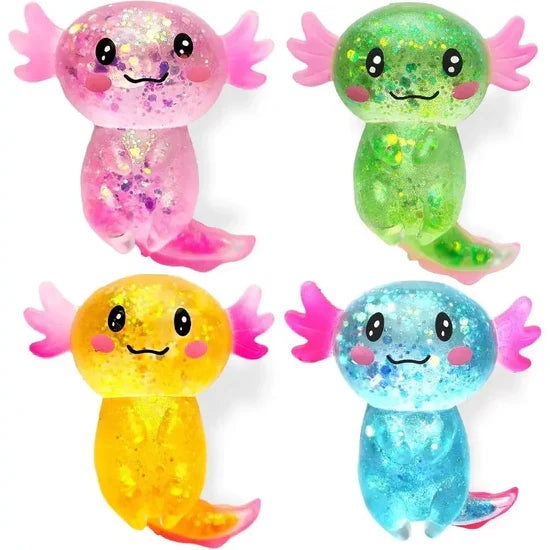 Glitter Axolotl Squishies