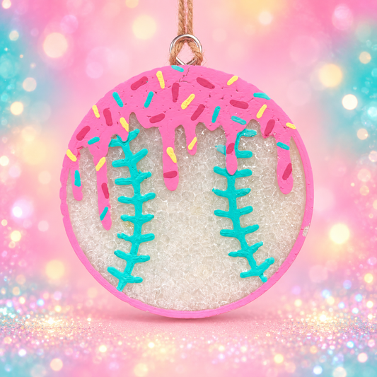 Ice Cream Drip Baseball Car Freshie