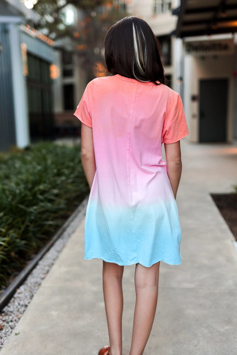 Mineral Wash Dress - Wildflower (Ombre)