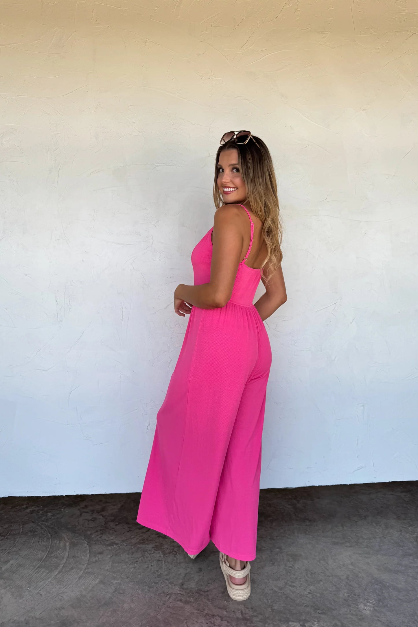 Copper Ribbed Romper