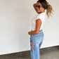 Evie Floral Embroidered Jeans