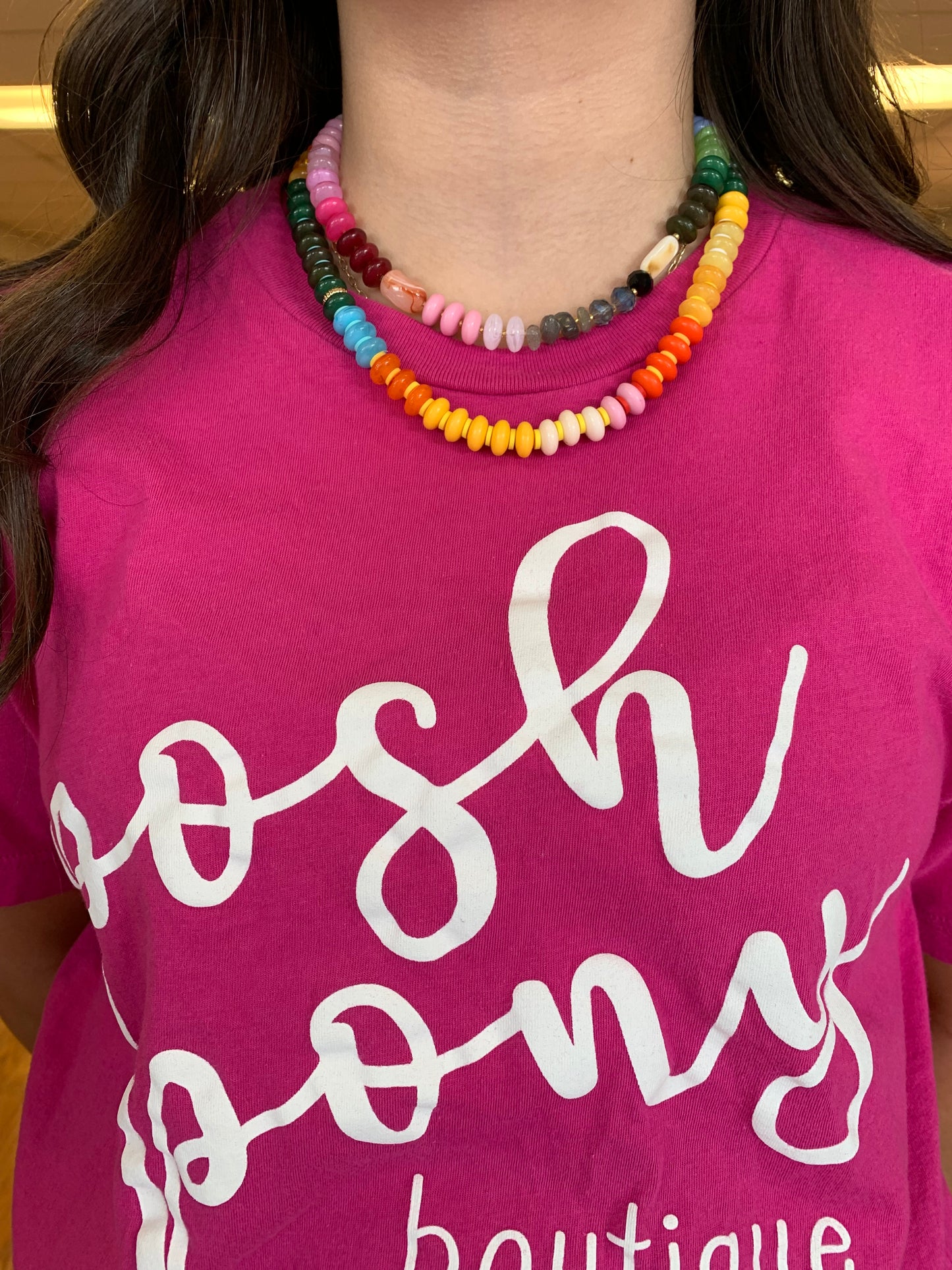Set of Colorful Stone Necklaces