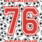 Personalized Name and Number Sports Blankets
