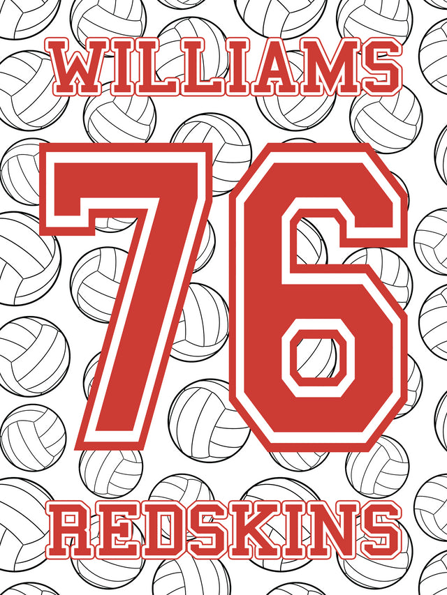 Personalized Name and Number Sports Blankets