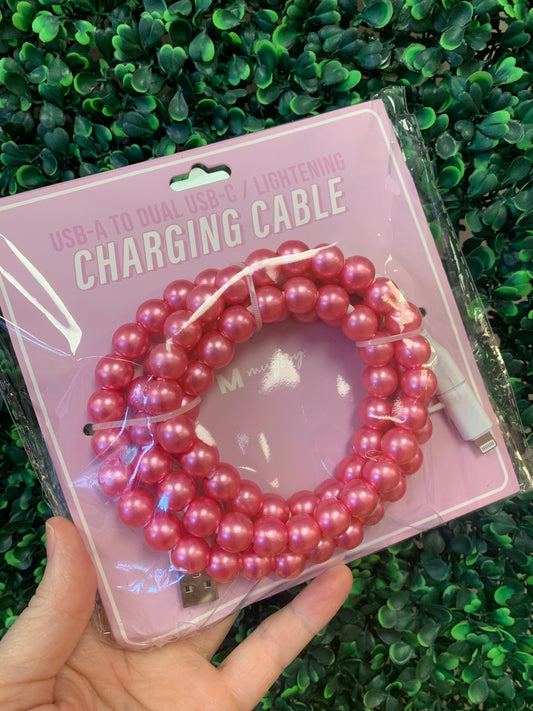 Dual Cable Beaded Chargers