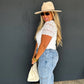 Floral Charm Wide Leg Jean