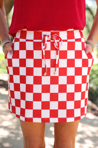 CHECKERED SKORT PREORDER