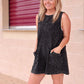 Tailgate Romper - Mineral Wash Midnight