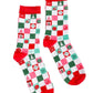 Checkered Christmas Socks