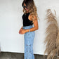 Floral Charm Wide Leg Jean