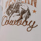 Western Cowboy Roped Embroidery T Shirt