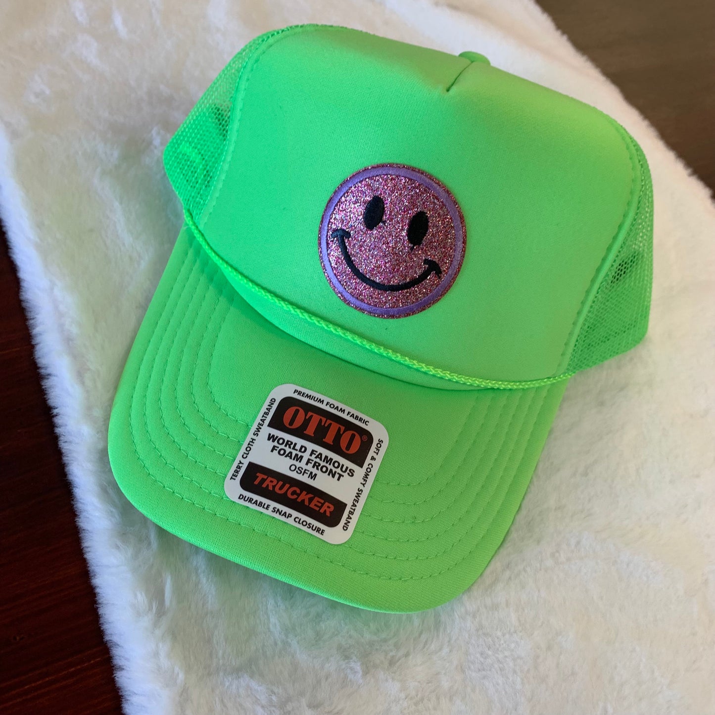 Happy Summer Embroidered Foam Trucker Hat