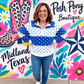 Friday Night Lights Blue Polka Dot Pullover