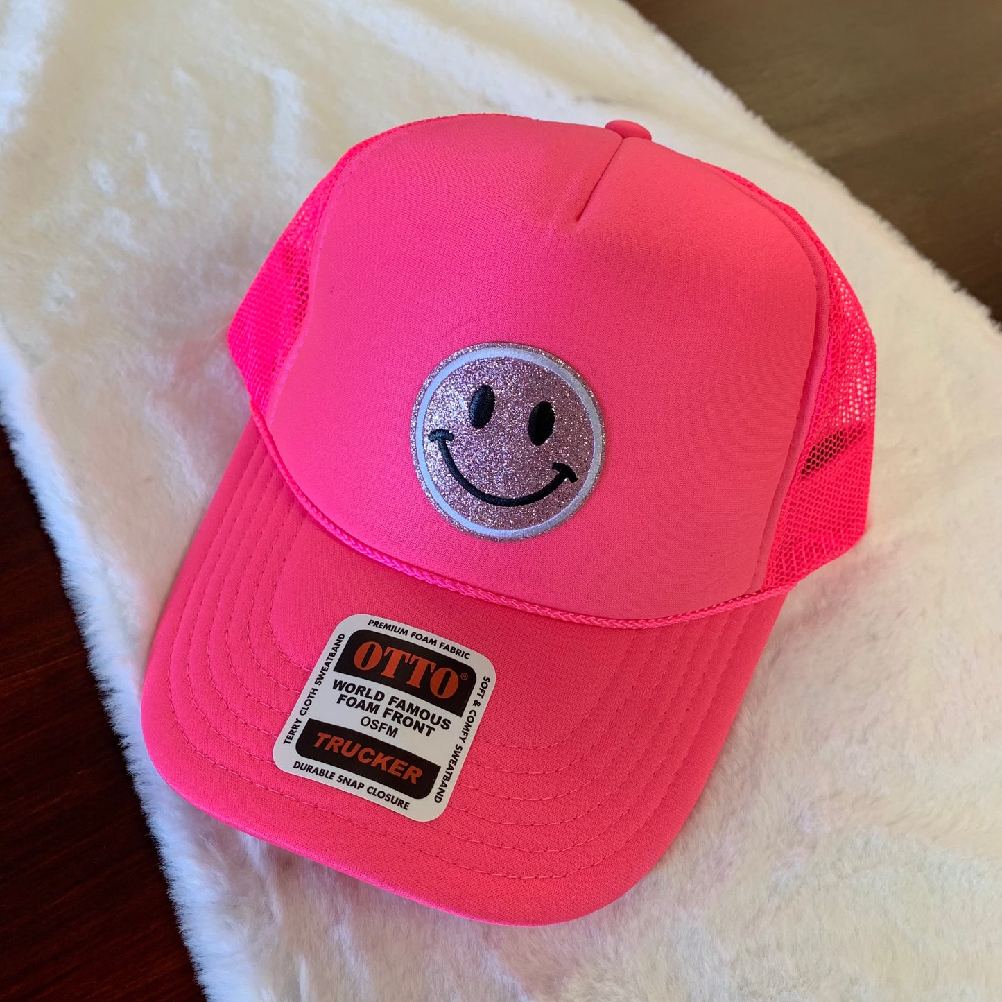 Happy Summer Embroidered Foam Trucker Hat