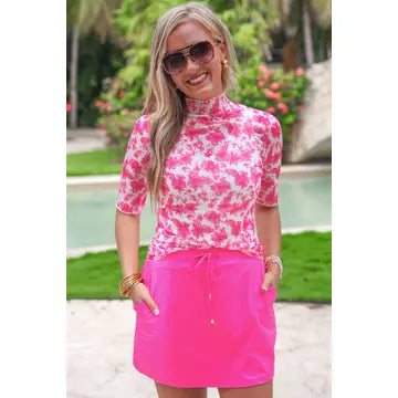 Solid Neon Pink Skort