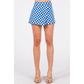 Game Day Checkered Overlay Skort