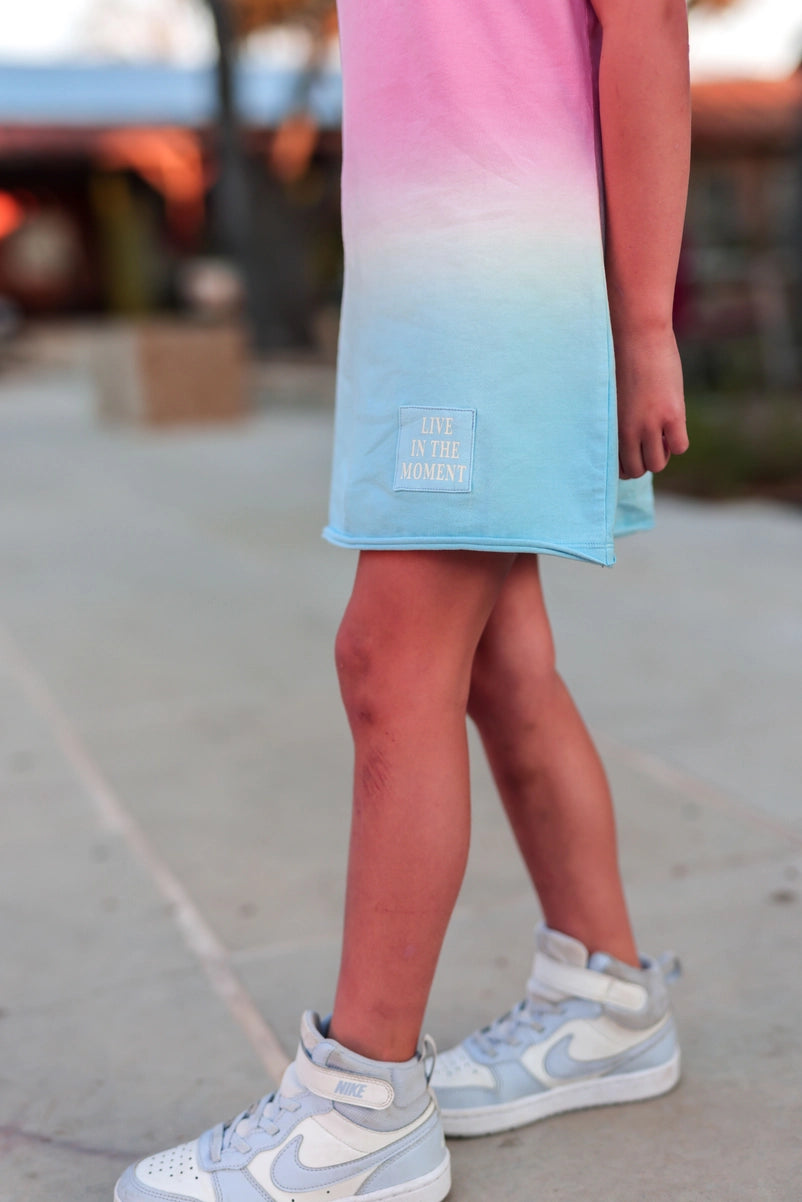 Youth Mineral Wash Wildflower Dress