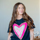 Heart With Puff Ink Valentine's Day Tee