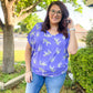 Lavender Tiger Print Poncho Top