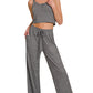 Drawstring Wide Leg Pants