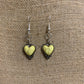 Faux Stone Heart Dangle Earrings