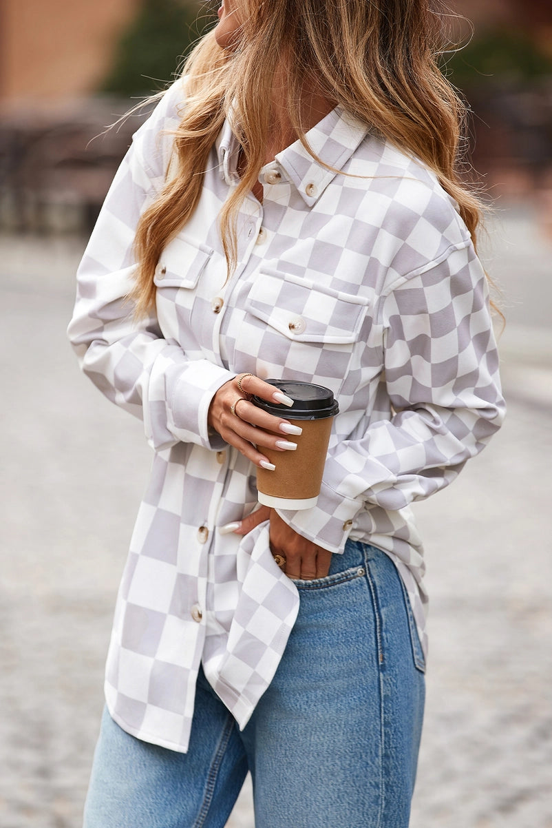 Checker Me Crazy Shacket