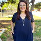 Everyday Shift Dress - Navy