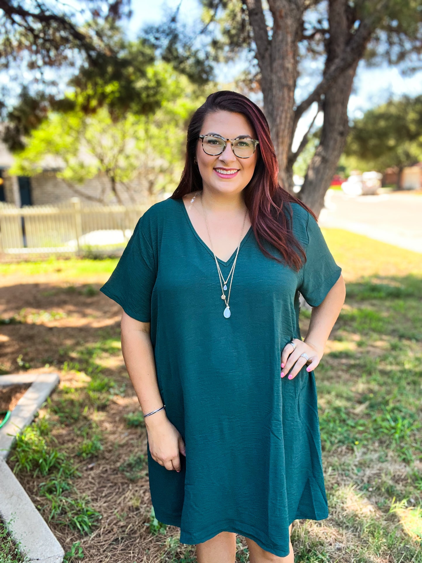 Everyday Shift Dress - Spruce