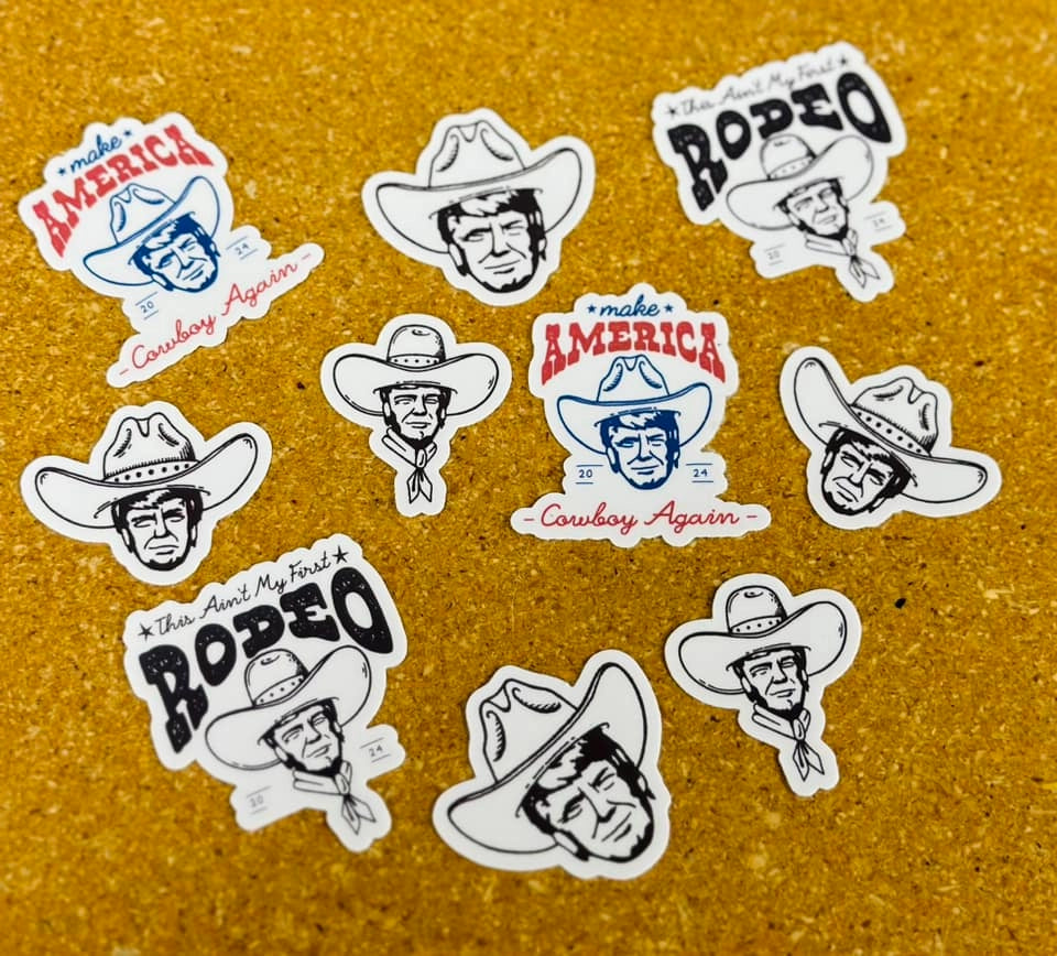 Mystery Trump Vinyl Stickers