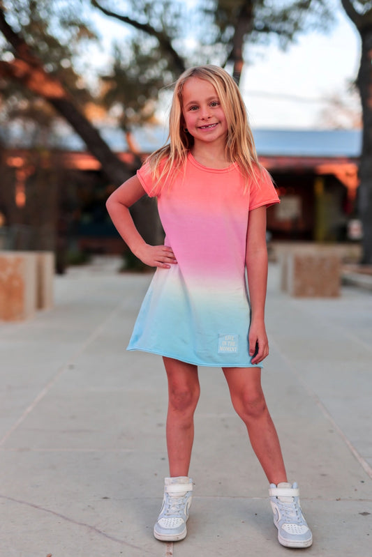 Youth Mineral Wash Wildflower Dress