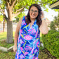 Lizzy Tank Dress - Royal Tropics