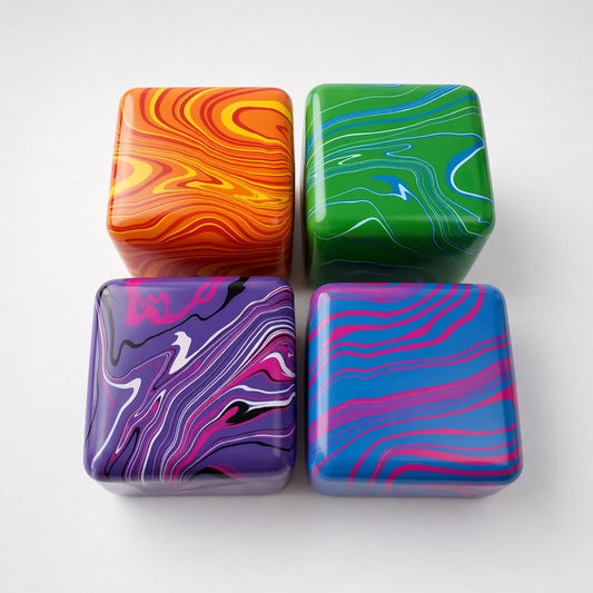 Marble Swirl Cube Squishies