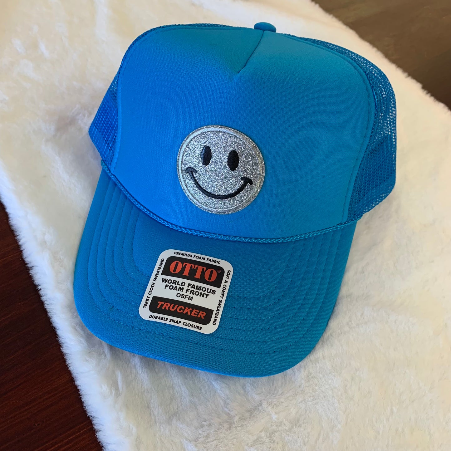 Happy Summer Embroidered Foam Trucker Hat