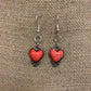 Faux Stone Heart Dangle Earrings