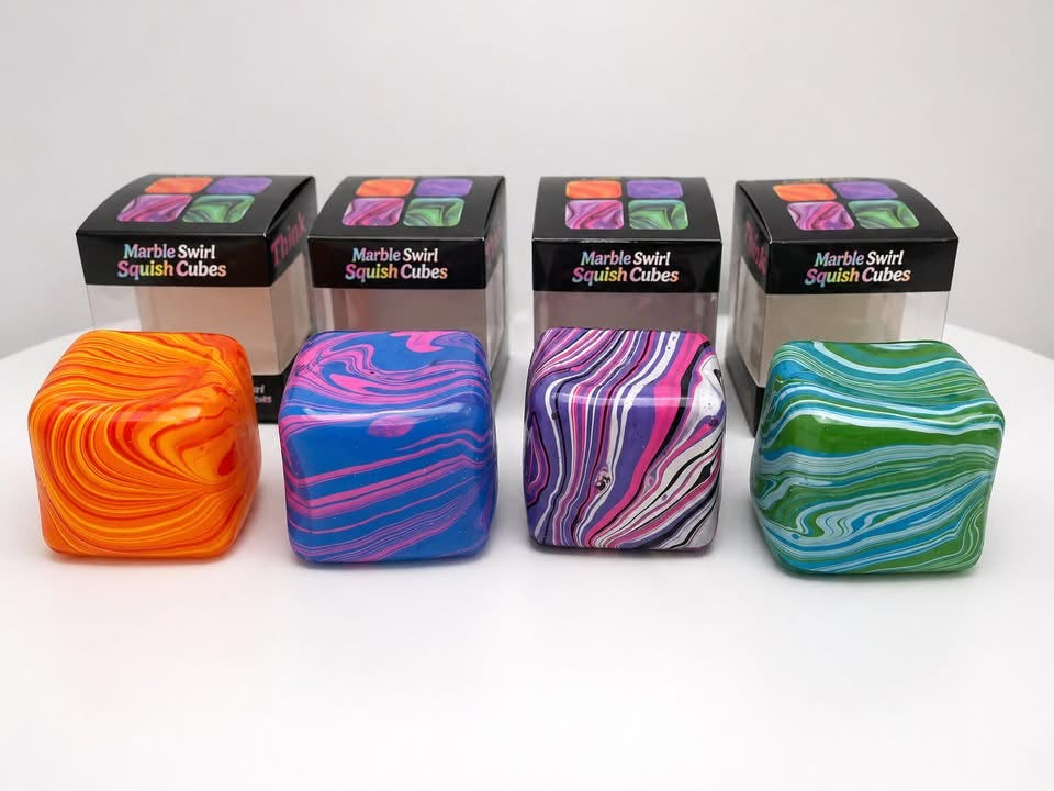 Marble Swirl Cube Squishies
