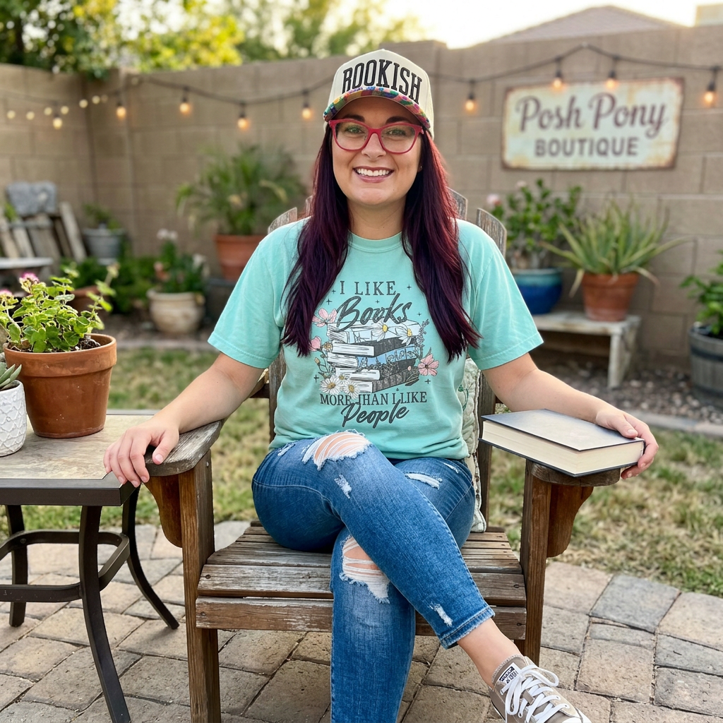 I Like Books More Than People Tee