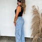 Floral Charm Wide Leg Jean