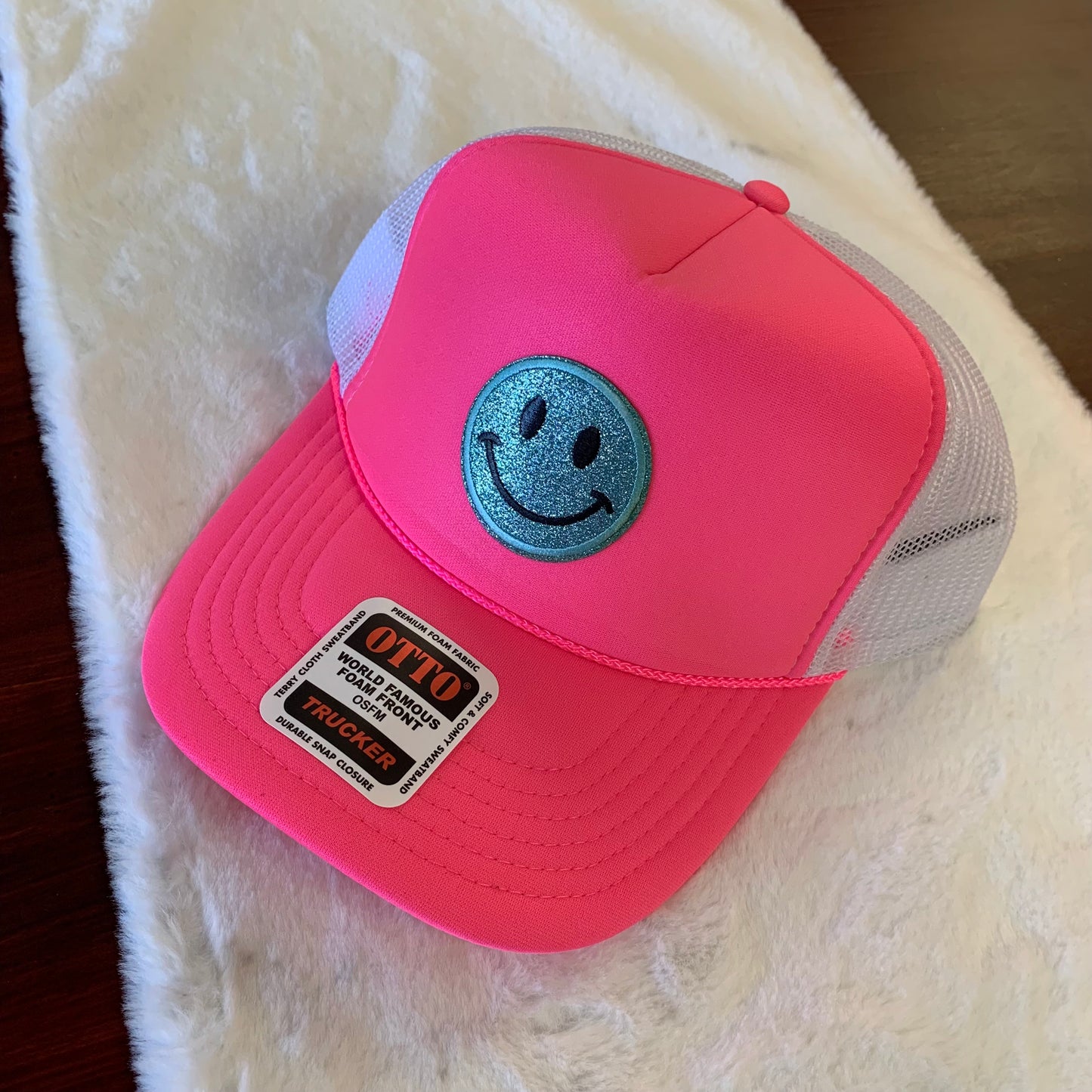 Happy Summer Embroidered Foam Trucker Hat