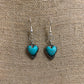 Faux Stone Heart Dangle Earrings