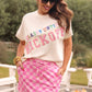 Bubblegum Checkered Skort