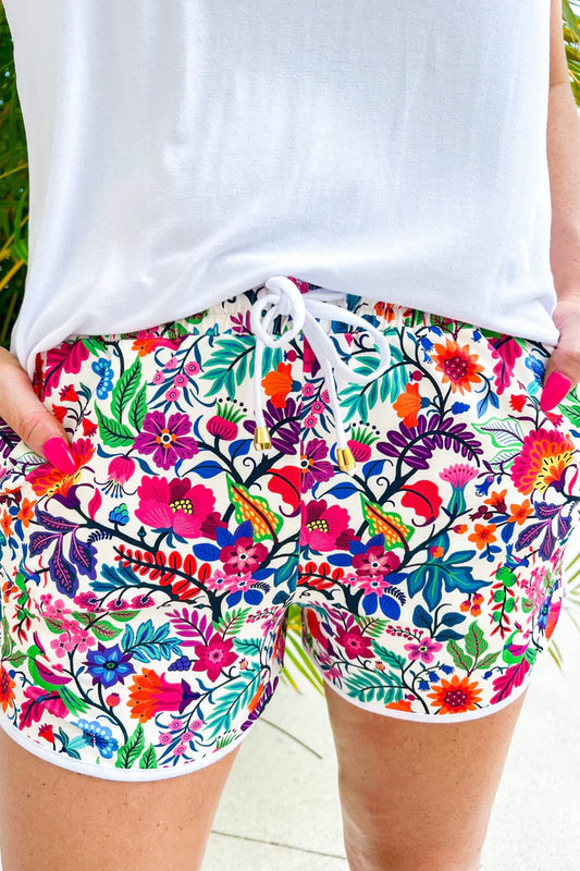 Fiesta Time (White) Everyday Shorts