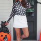 Keigan Mesh Top- Ghost