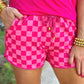 Pink Checked Out Everyday Shorts