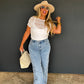 Floral Charm Wide Leg Jean