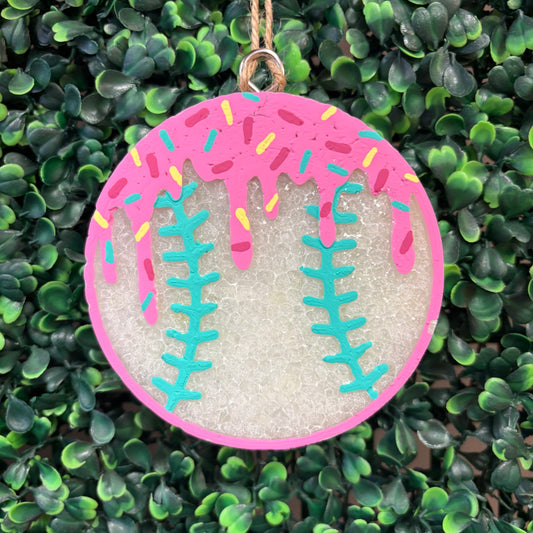 Ice Cream Drip Baseball Car Freshie