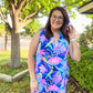 Lizzy Tank Dress - Royal Tropics